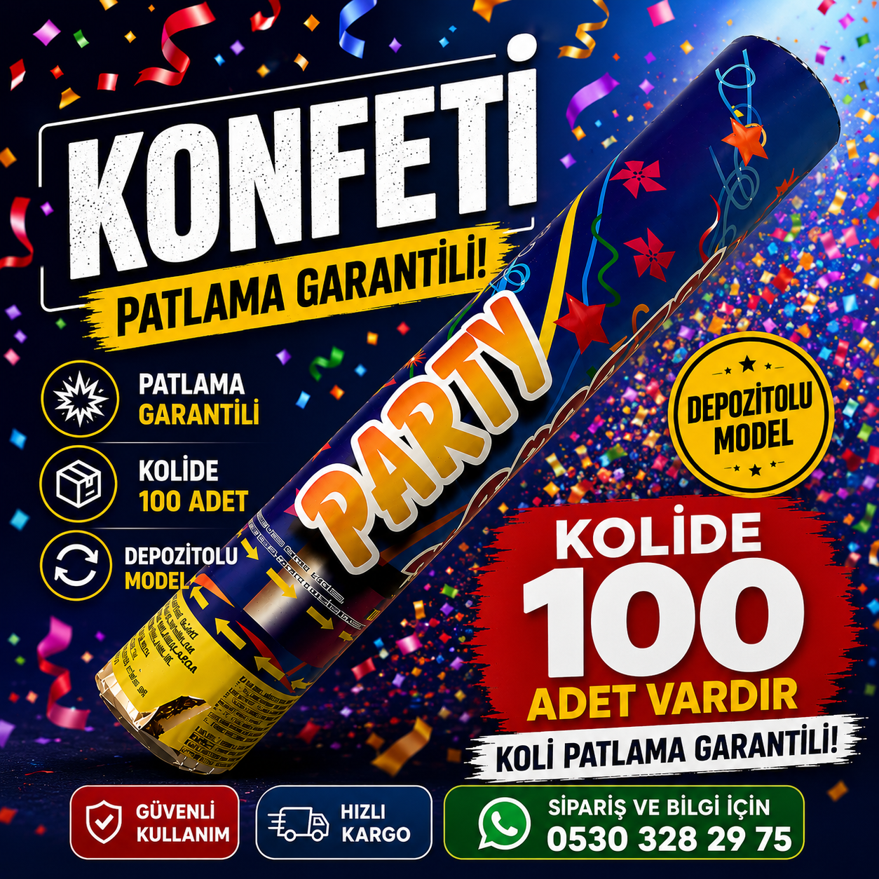 Cinsiyet Konfeti - 100 Adet